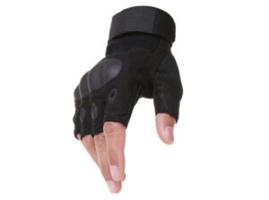 Hard Knuckle Gym Bikers Gloves – Black