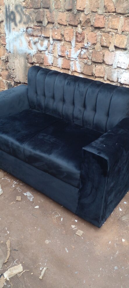 2 sitter sofa seat in black colour readily available