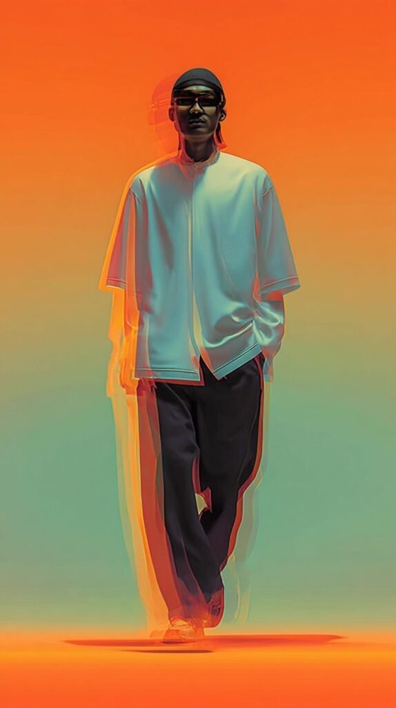 Orange Neon man